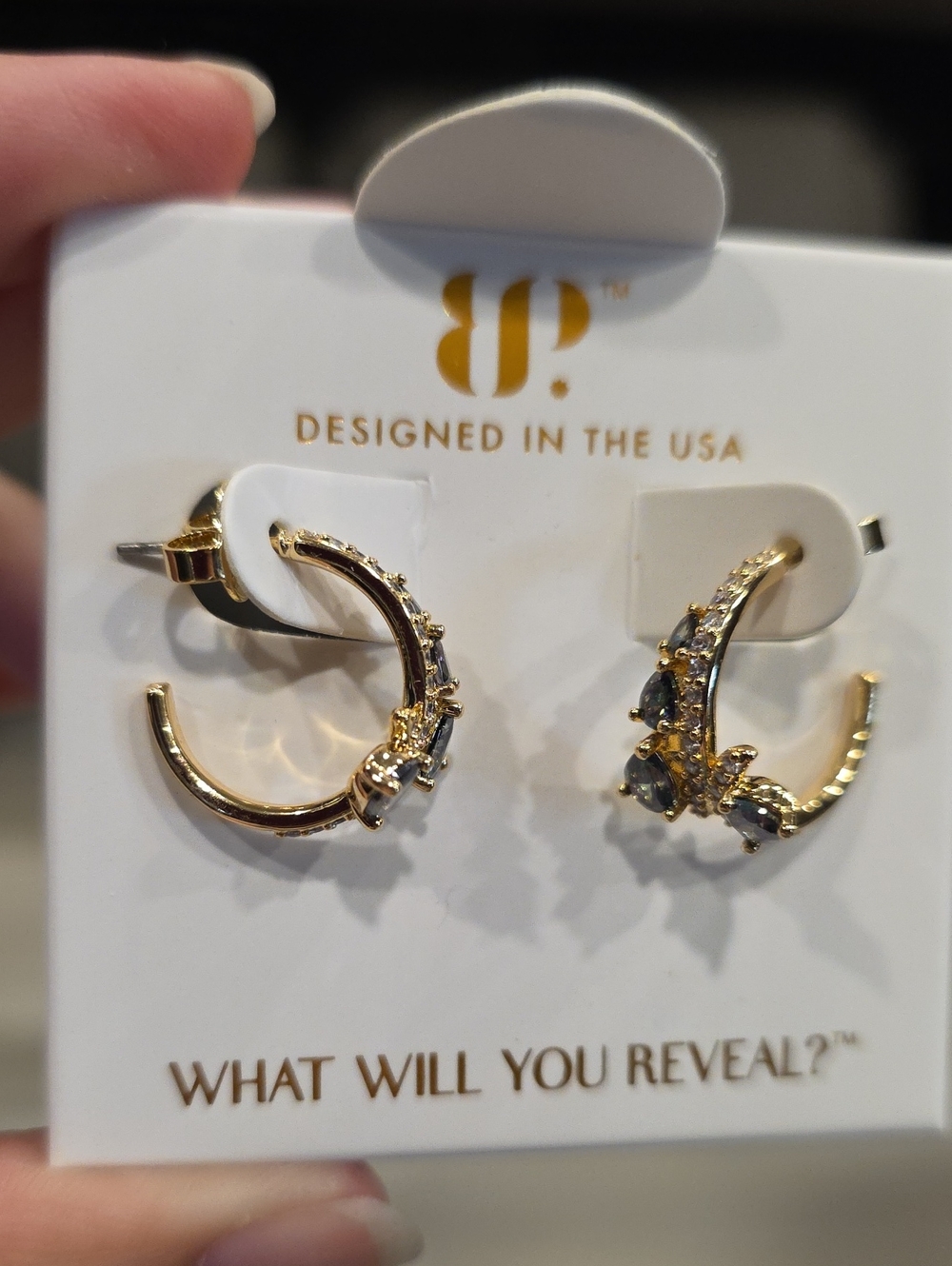 BP HOOPS Alexandrite On Gold.
